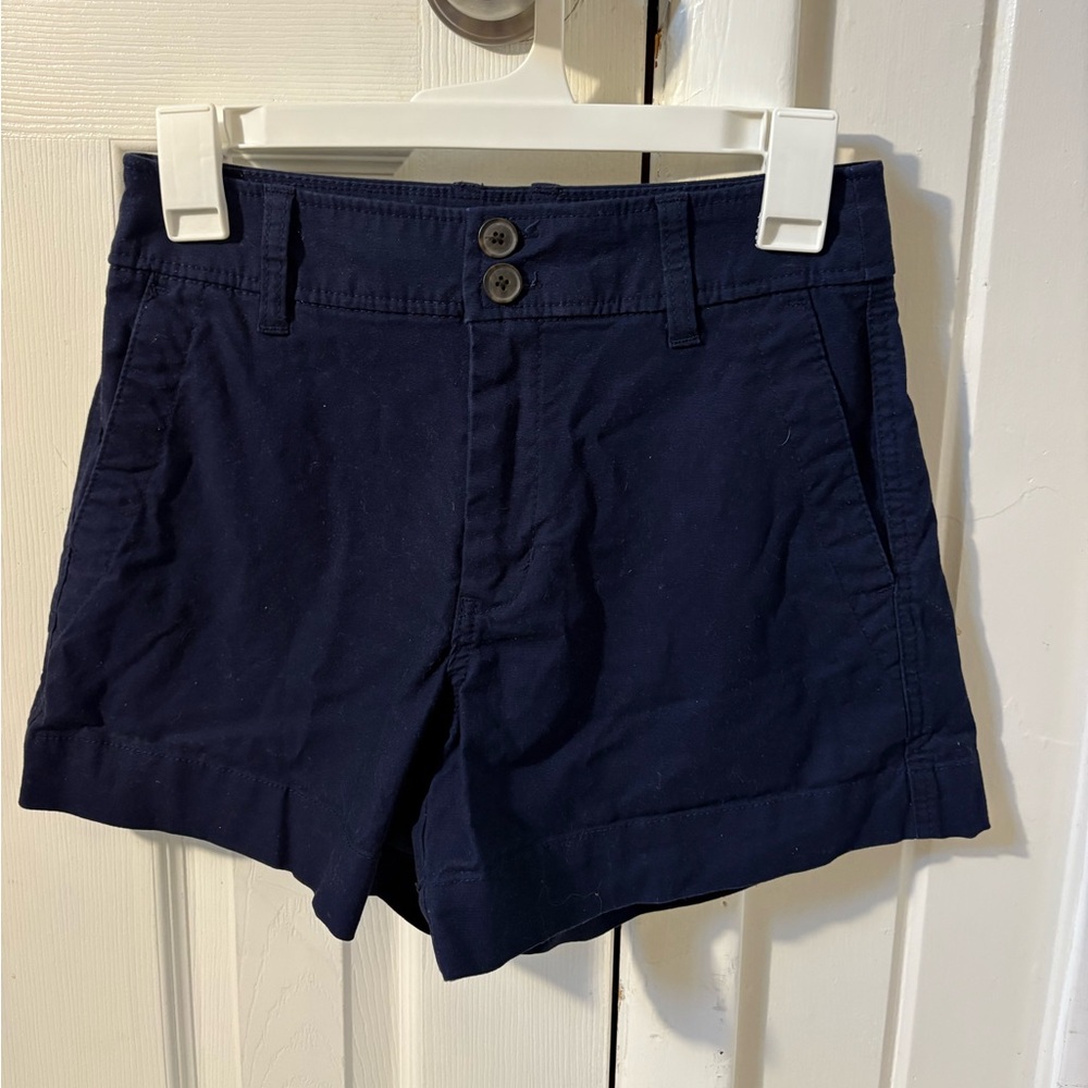 Navy Women’s pleated shorts